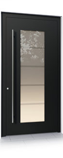 Select16 Modell RKA1 ES 40.1600 Edelstahl
VSG (außen) • Sandstrahlglas mit klaren Streifen (mitte) • Float (innen)
RAL 9005 matt oder Feinstruktur
Ud = 0,84 W/(m2K)