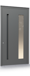 Select16 Modell RKA11 ES 600.1600 Einlassgriff in Türfarbe
VSG (außen) • Satinato (mitte) • Float (innen)
RAL 9007 matt oder Feinstruktur
AnwendungsbeispielUd = 0,89 W/(m2K)