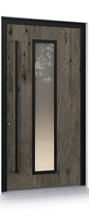 Select16 Modell RKA16 ES 130.1600 RAL 9005
VSG (außen) • Satinato (mitte) • Float (innen)
Elegant Old Oak Altholz
Applikationen in schwarz außenUd = 0,82 W/(m2K)